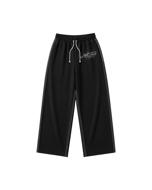 Stitched rhinestone pants