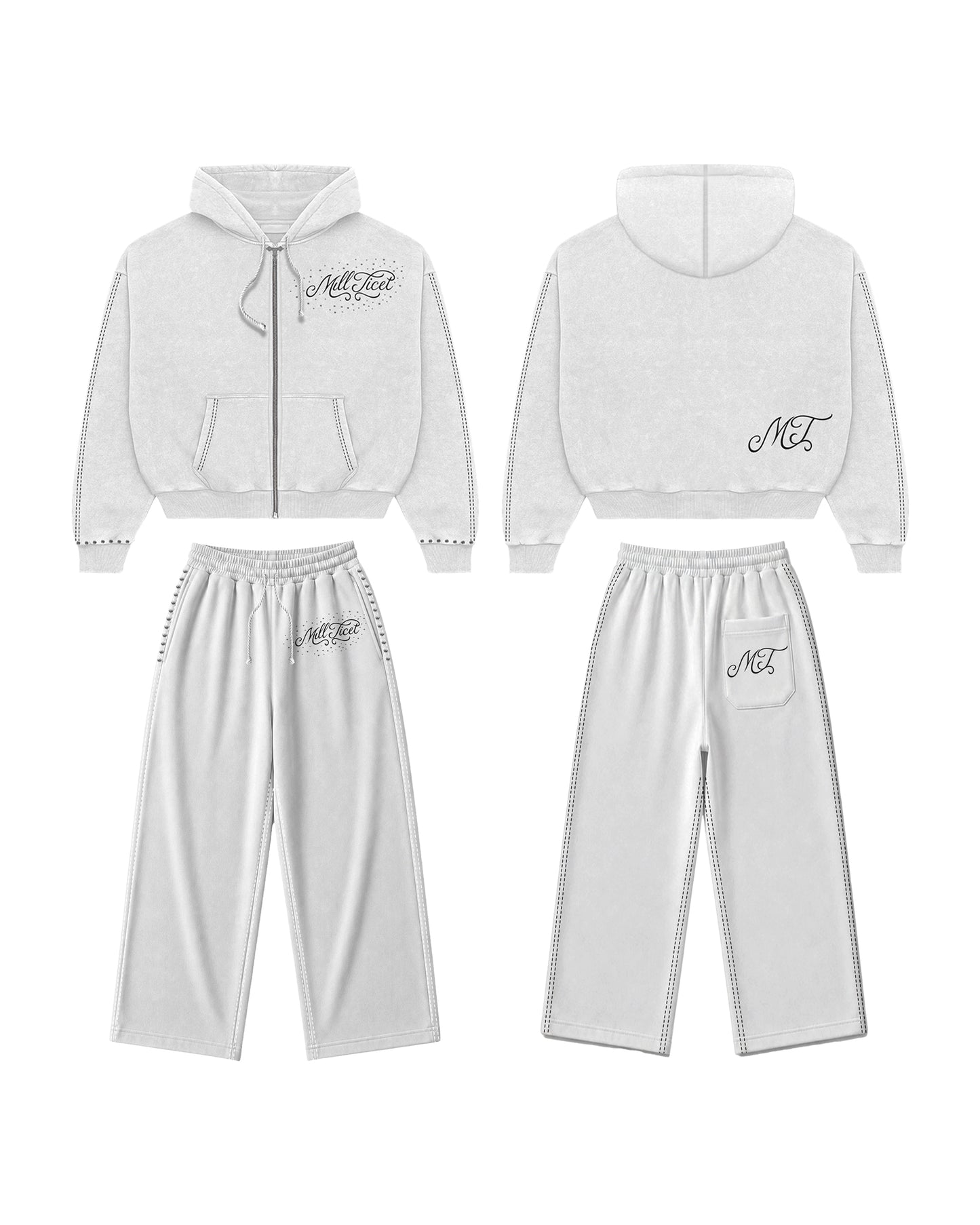 Stitched rhinestone tracksuit (SAVE $20)
