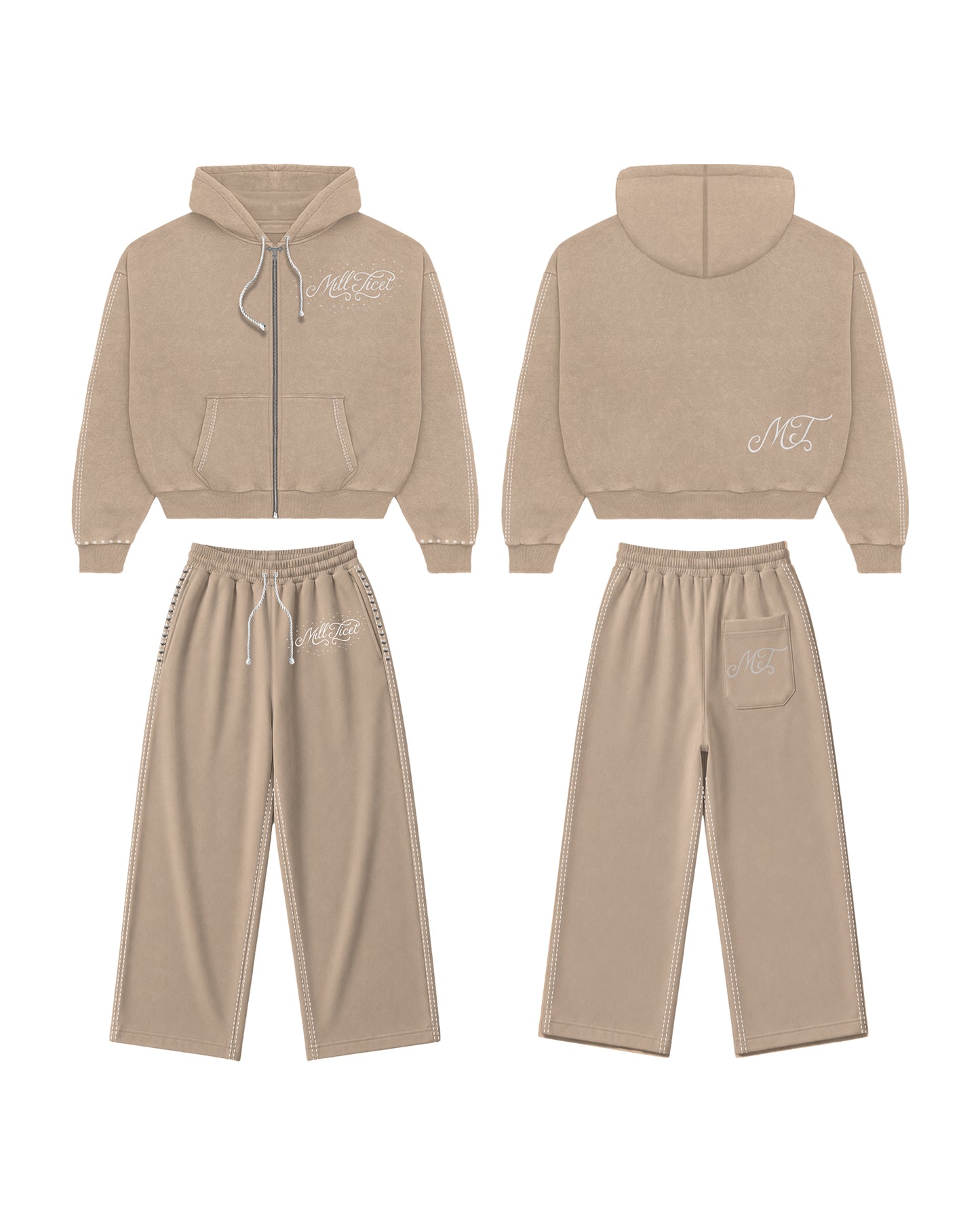 Stitched rhinestone tracksuit (SAVE $20)